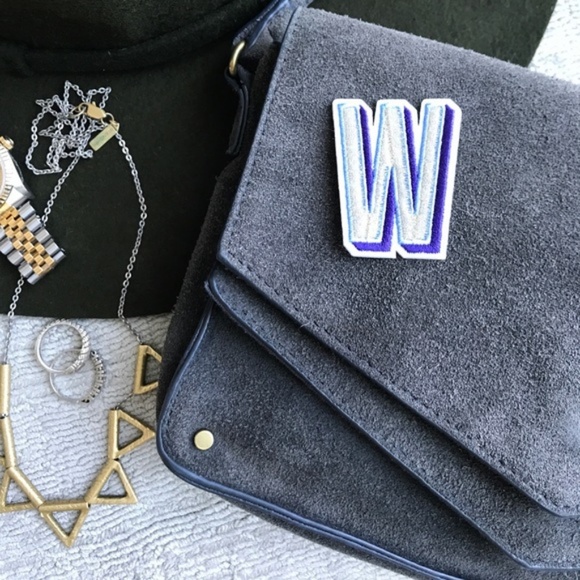 Royce Leather Initial Patch - W R P S N H F Patch Sticker - Picture 1 of 4